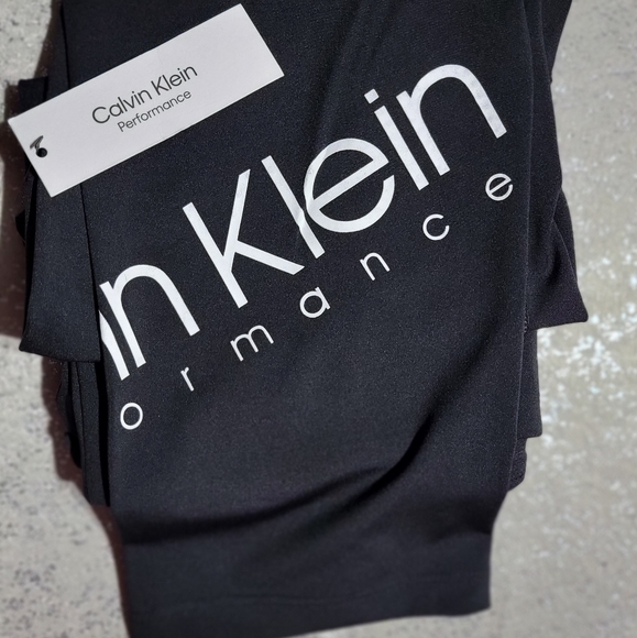 NWT Calvin Klein Women's Performance Black Large Exercise Pants - Picture 5 of 14